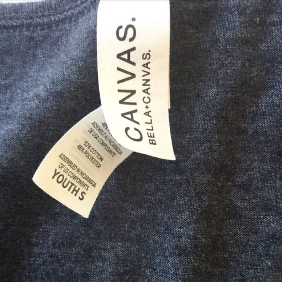 Bella + Canvas boys small 6-7 Graphic Vibe LA tank Top black summer casual stree - Picture 4 of 4